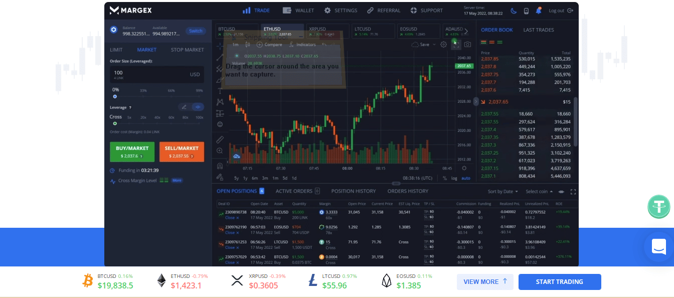Margex Live Chart