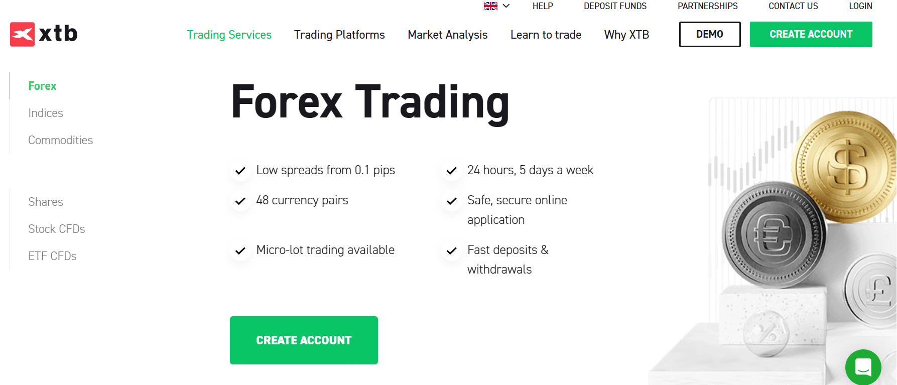 xtb forex trading