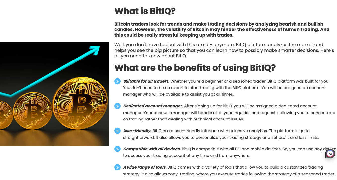 BitIQ automated crypto trading platform