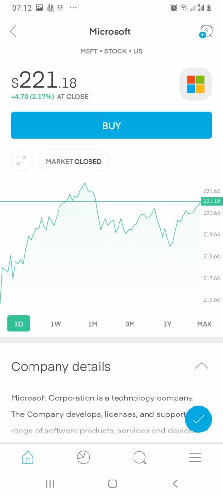 Trading 212 stock trading