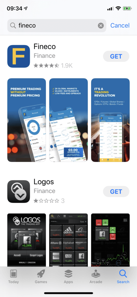 fineco stock app in app store