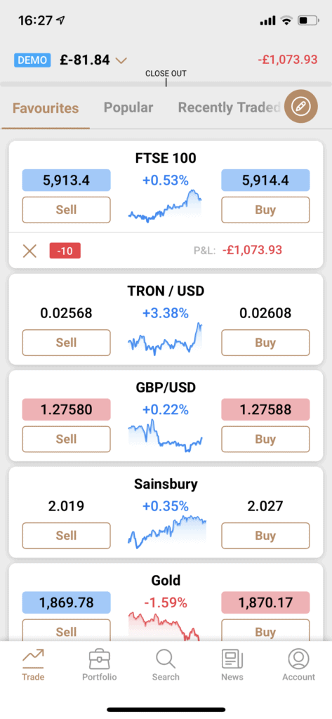 capital.com stock app p&l_demo_mode