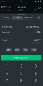 Binance App Order Types