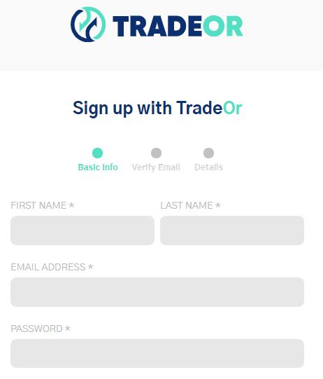 sign-up page