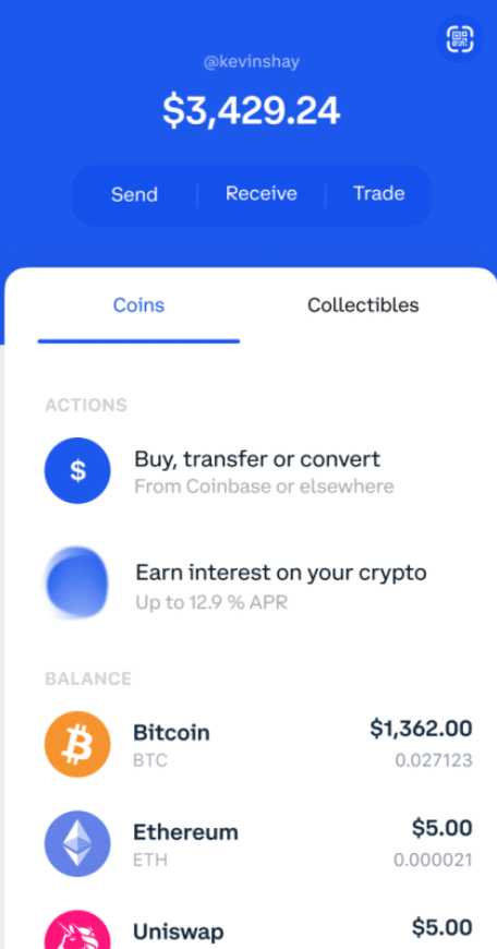 coinbase wallet app