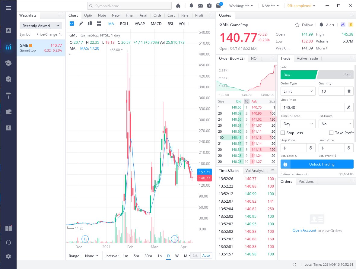 Option trading app