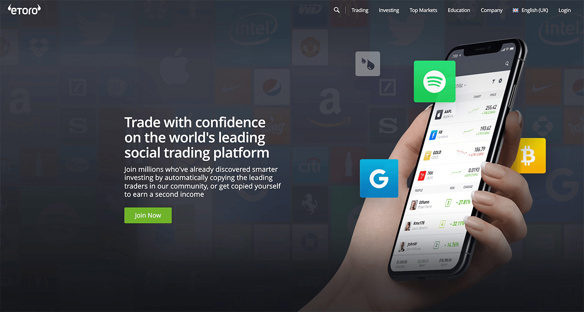 etoro home page