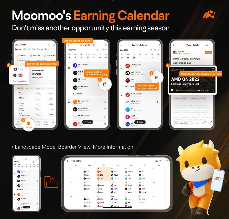 moomoo earning calendar