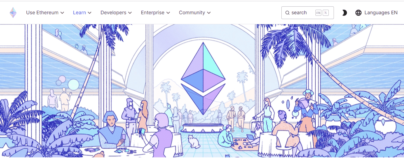 Ethereum homepage