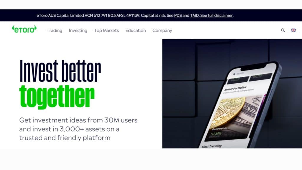 etoro homepage