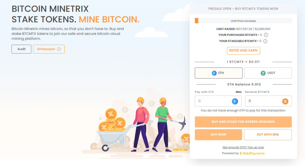 bitcoin minterix homepage