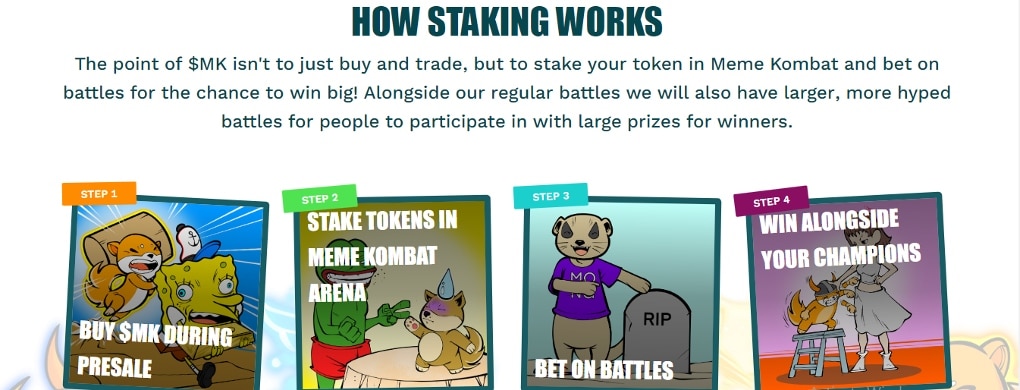 meme kombat staking