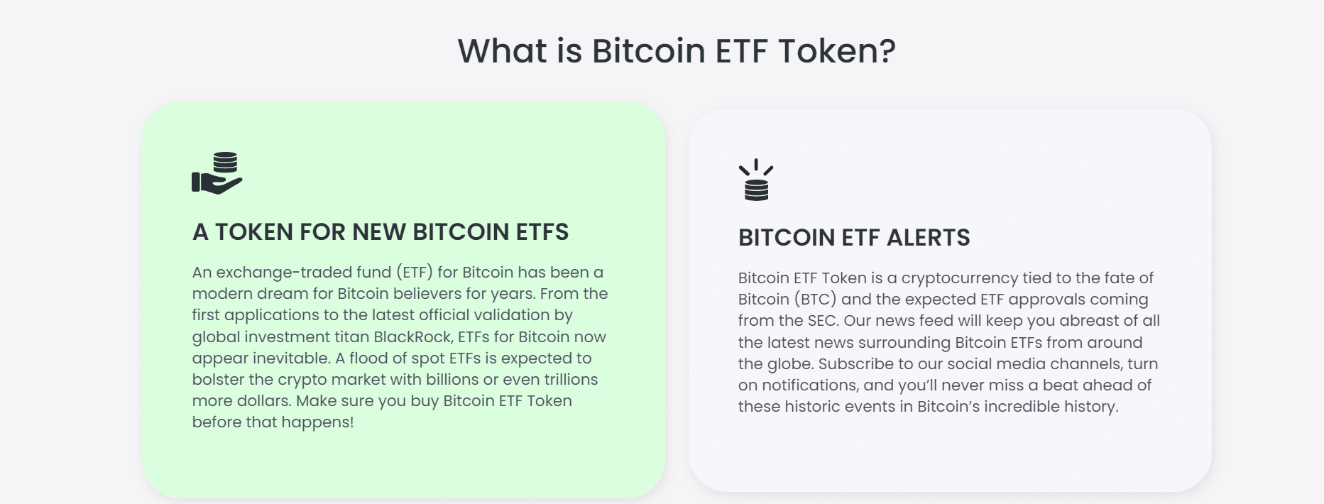 Bitcoin ETF Token