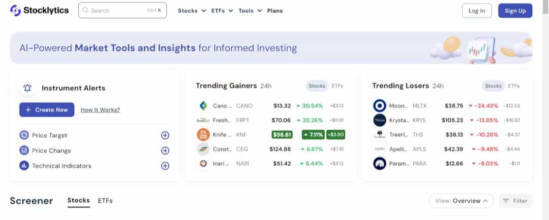 Stocklytics price prediction