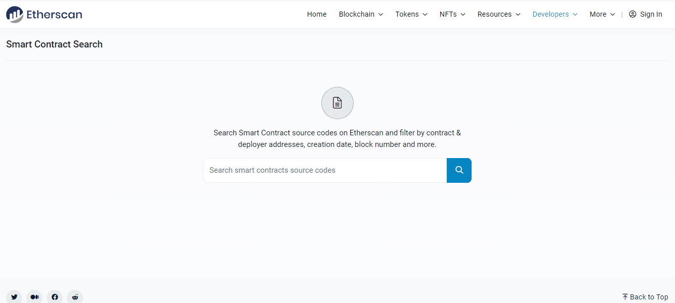 Etherscan smart contract