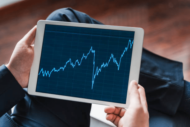 Chart of stock prices